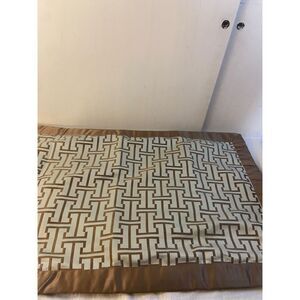 2 Whole home king pillow shams‎ brown teal 24x40” polyester lot